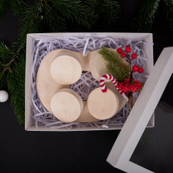 Pirts spilvens pirtij, dāvanu kastītē, apses koks 