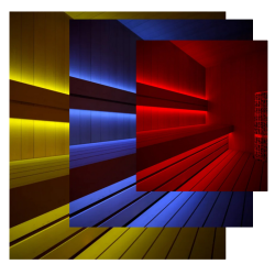 Pirts LED lentes, RGB