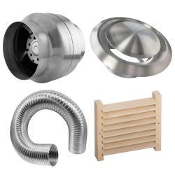 Pirts ventilācijas daļas