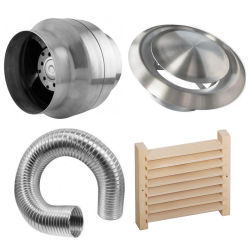 Pirts ventilācijas daļas