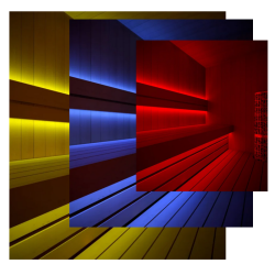 Pirts LED lentes, RGB