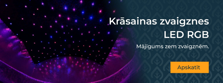 Krāsainas zvaigznes LED RGB