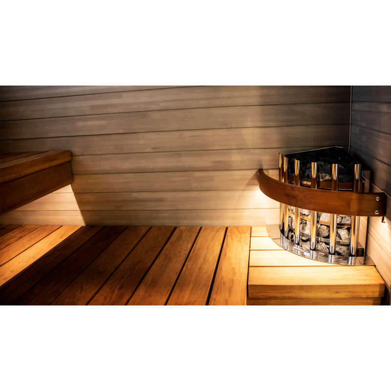 Drošības apgaismotā margu sistēma HTRC3L - HARVIA Glow Corner sildītājam