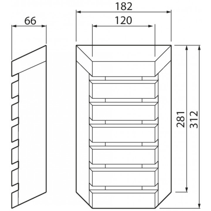 Sauna LED gaismeklis 180TRL 8W