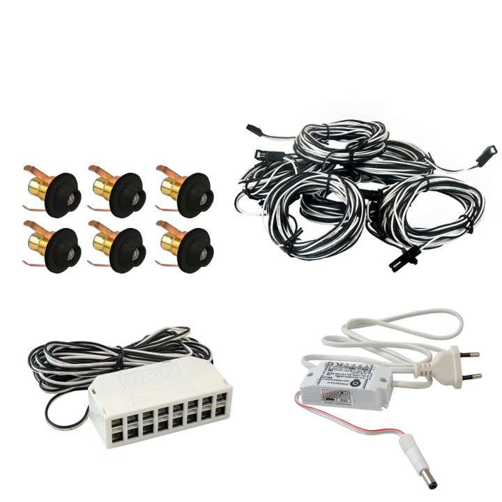 Pirts apgaismojums Led Lite 6, melns