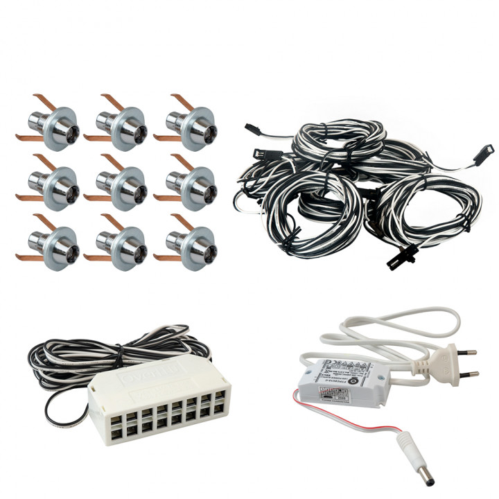 Pirts apgaismojums Led Lite 9, sudrabs