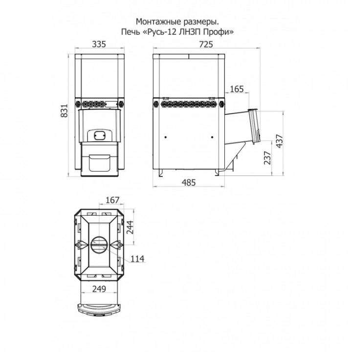 SAUNAS STOVE HOTROCK 12 LNZP PROFI