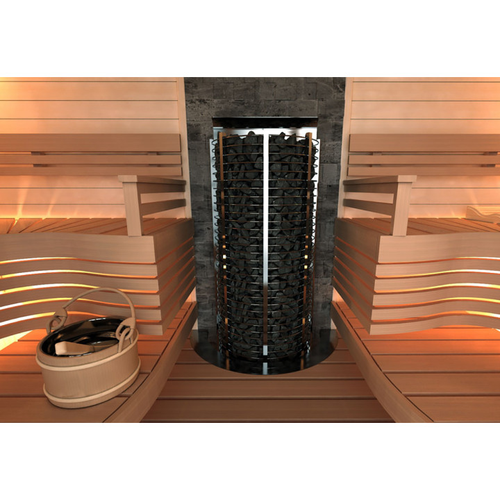 Elektriskā pirts krāsns – SAWOTEC Tower Wall, bez vadības bloka 6 kW