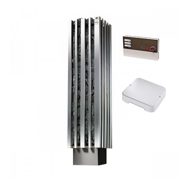 Elektriskā pirts krāsns - IKI MONOLITH 15,9 kW, ar PRO B2 + S2-30 vadības paneli