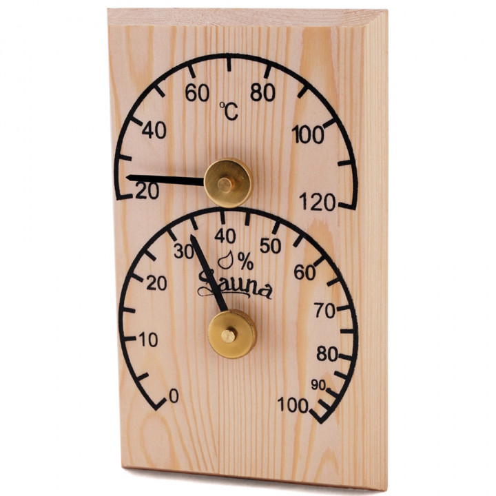SAWO vertikālais termohigrometrs 106-THB, priede