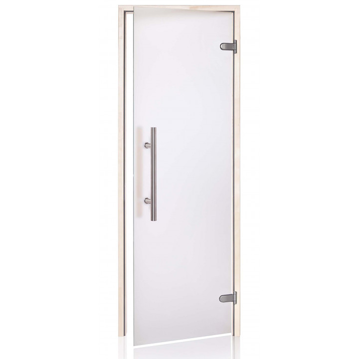 AD PREMIUM LIGHT stikla pirts durvis, matēts stikls, 70 x 190, apses koks, matēti caurspīdīgs