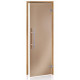 AD PREMIUM LIGHT stikla pirts durvis, termo apses koks