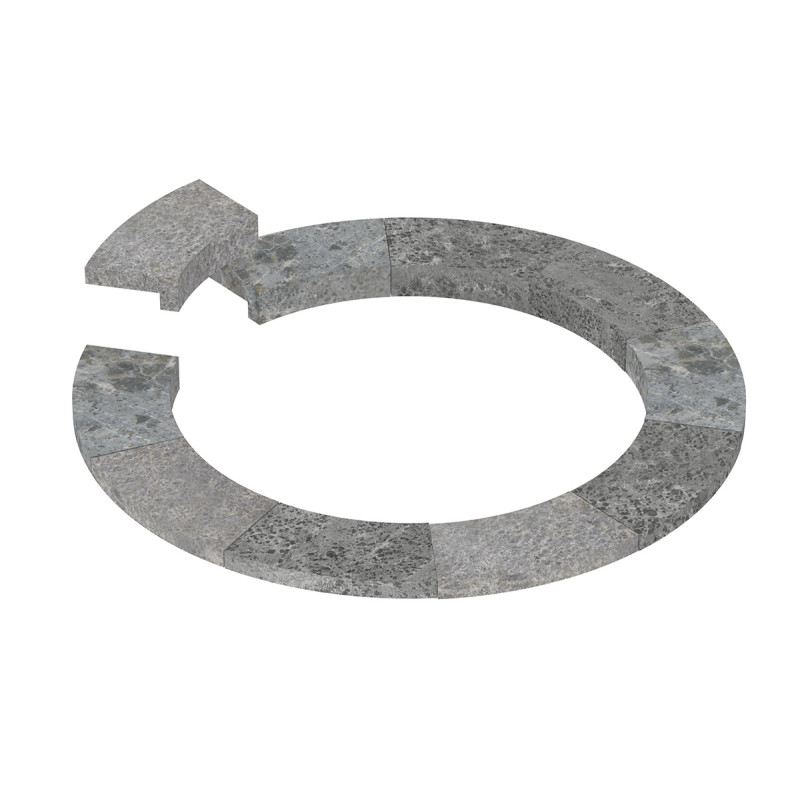 Iebūvētais atloks - SAWOTEC Tower Round sildītājam