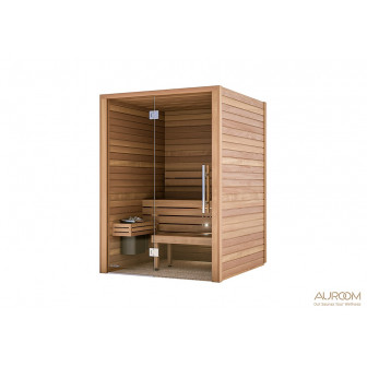 Auroom pirts kabīne 150x150x205cm, ar stiklu