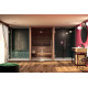 Auroom pirts kabīne 150x150x205cm, ar stiklu