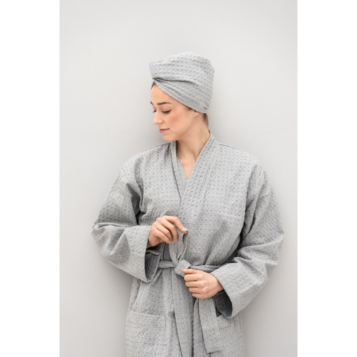 Peldmētelis, L / XL, gaiši pelēks