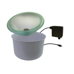 CARIITTI LED apgaismota bļoda ar ūdens izplūdes vārstu 5 l 