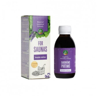 Augu ekstraktu maisījums pirtij ar lavandas un citronmelisas ēteriskajām eļļām, 150 ml