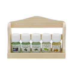 ELIGA aromātu komplekts ar koka sienas plauktu 