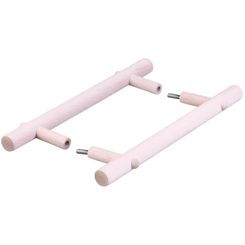 Koka durvju rokturu komplekts