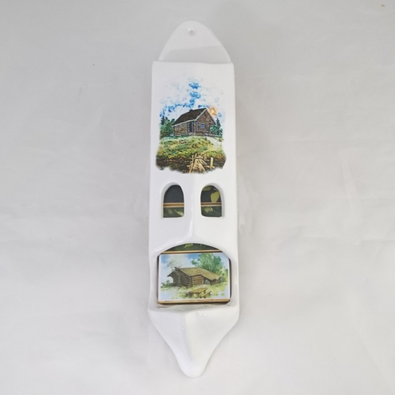 Keramikas sērkociņu kastītes turētājs ar 5 sērkociņu kastītēm