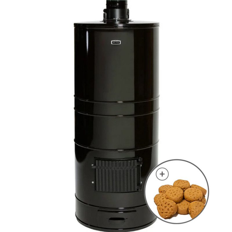 Malkas pirts krāsns - AITO AK-57, pagarināta, komplektā KERKES akmeņi