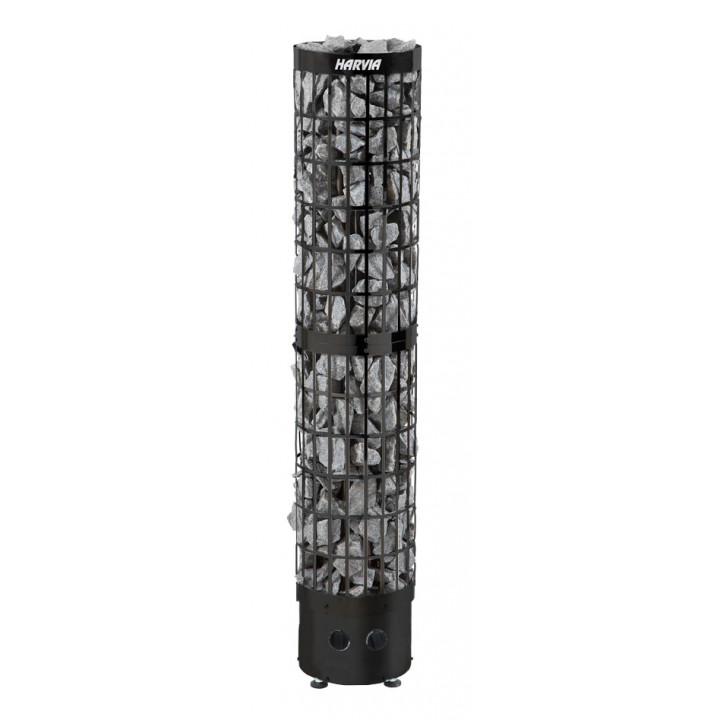 Elektriskā pirts krāsns - HARVIA Cilindro Black Steel PC66 6,6 kW
