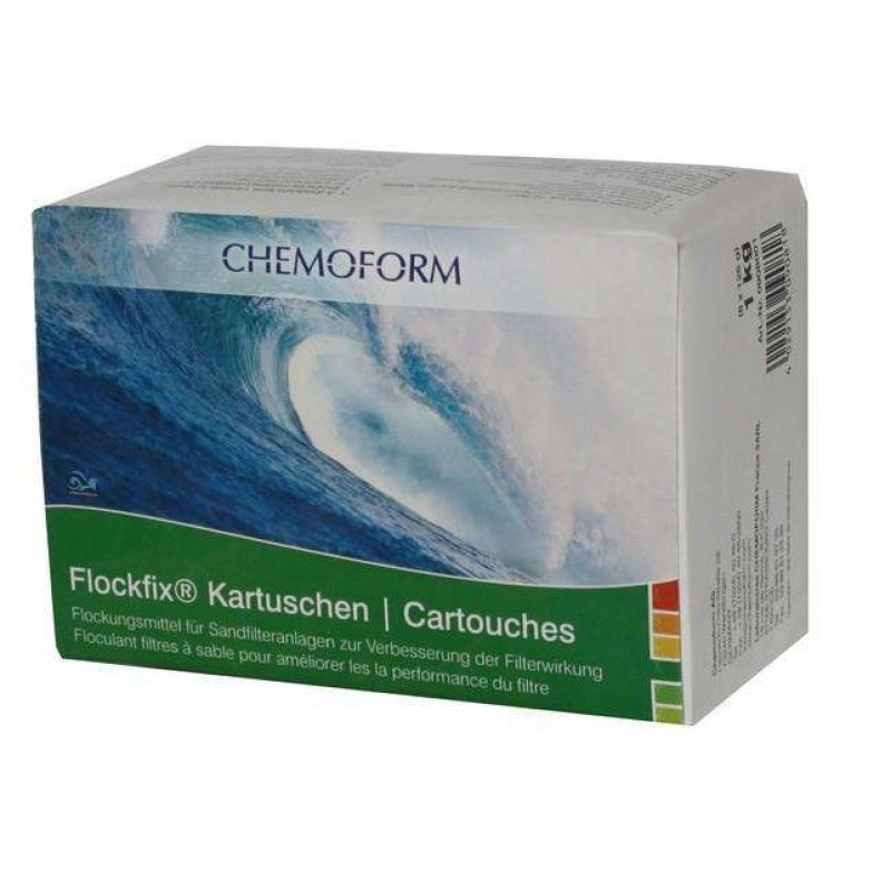Flokulanta kārtridži CHEMOFORM Flockfix, 1 kg