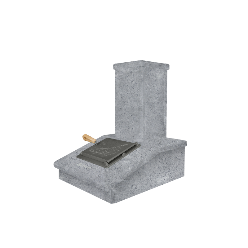 Akmens skursteņa apdare, ziepakmens, 540 mm