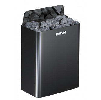 Elektriskā pirts krāsns - HARVIA The Wall Black Steel SW45E 4,5 kW