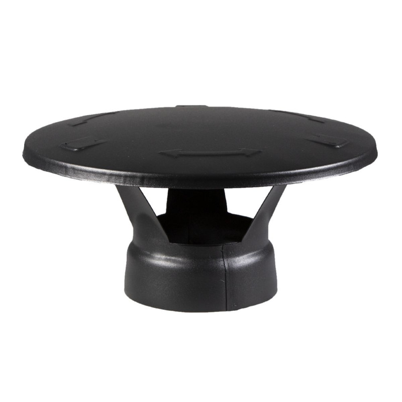 Rezerves daļa sildītājiem tērauda skurstenim HARVIA - Lietus vāciņš, melns