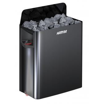 Elektriskā pirts krāsns - HARVIA The Wall Black Steel SW90 9 kW