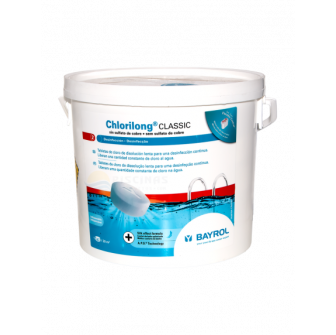 Lēni šķīstošās hlora tabletes Chlorilong Classic 250, 5 kg