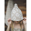 Kokvilnas pirts cepure - FLOWERS - 1