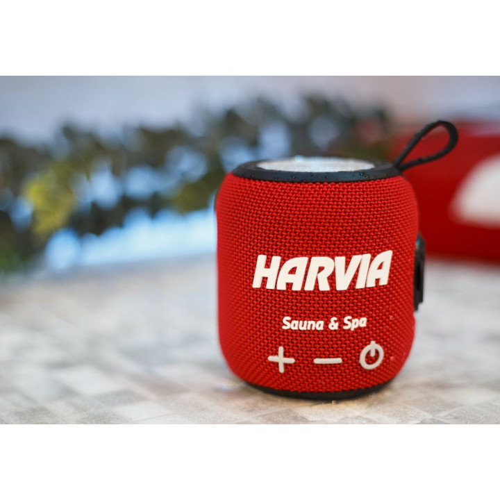 Ūdensizturīgs pirts skaļrunis HARVIA, sarkans