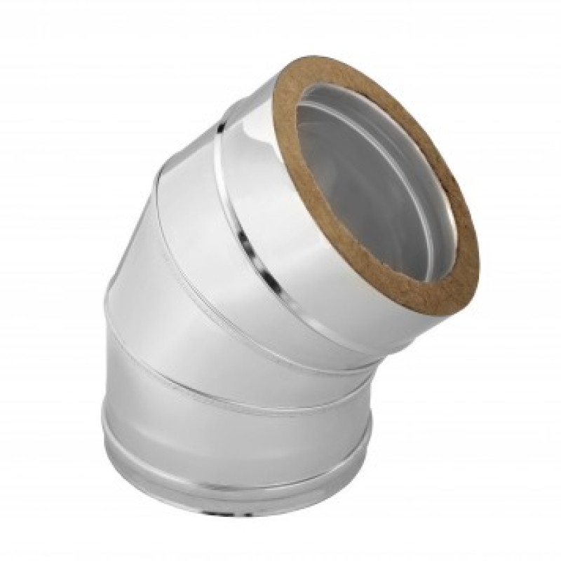 Izolēts dubultsienu elkonis 45