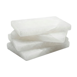 Balts Himalaju sāls ķieģelis 200 × 100 × 25 mm 