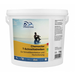 Ātri šķīdināmās hlora tabletes CHEMOCLOR, 5 kg