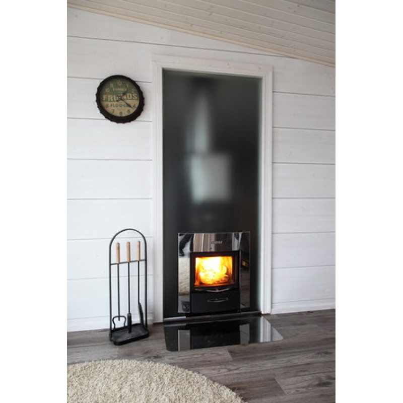 HARVIA Duo stikla siena 9 x 21, ieskaitot rāmi, alumīnija pelēka