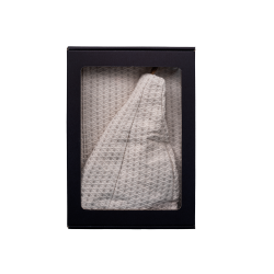 Dāvanu komplekts dāvanu kastītē VIŅAM. Vīriešu pirts cepure un priekšauts - LINS 