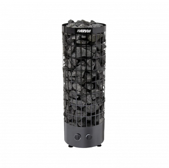 Elektriskā pirts krāsns - HARVIA Cilindro Black Steel PC70 6,8 kW