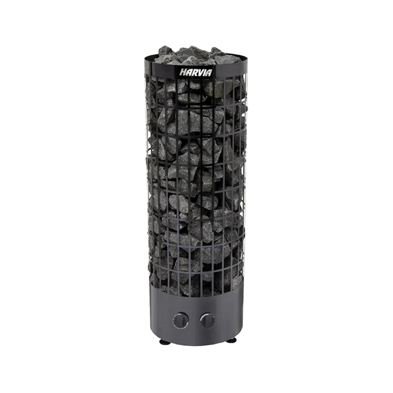 Elektriskā pirts krāsns - HARVIA Cilindro Black Steel PC70 6,8 kW