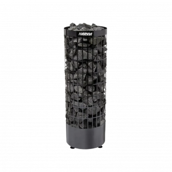 Elektriskā pirts krāsns - HARVIA Cilindro Black Steel PC90E 9 kW