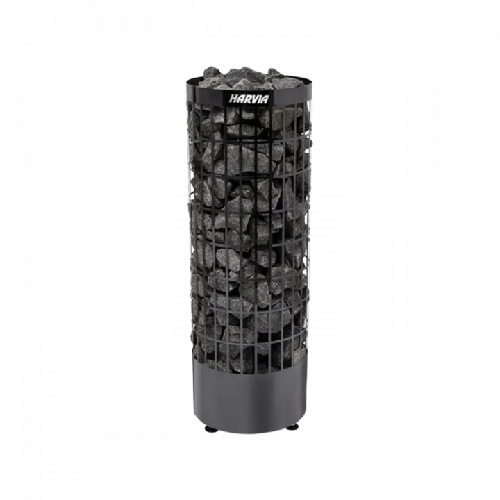 Elektriskā pirts krāsns - HARVIA Cilindro Black Steel PC90E 9 kW