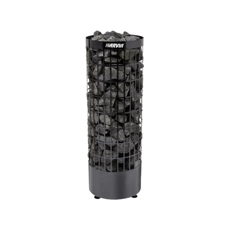 Elektriskā pirts krāsns - HARVIA Cilindro Black Steel PC90E 9 kW