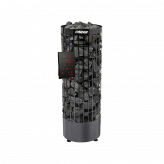Elektriskā pirts krāsns - HARVIA Cilindro Black Steel PC90XE 9 kW