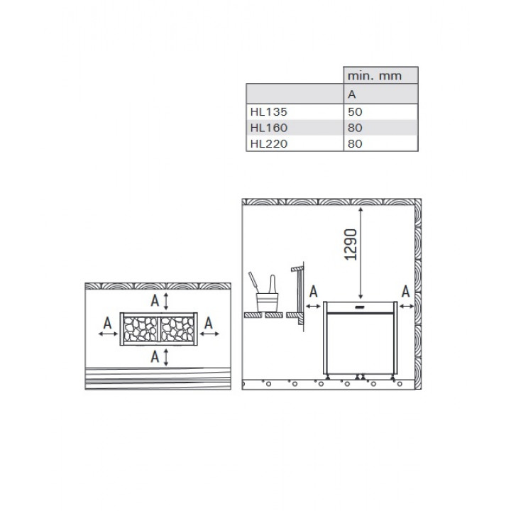 Elektriskā pirts sildītājs - HARVIA Virta Pro HL135 13,5 kW