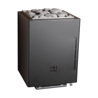 Elektriskā pirts krāsns - HUUM Core Wall Combi, melna