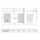 Elektriskā pirts sildītājs - HUUM Core Wall Mini Combi 4, melns