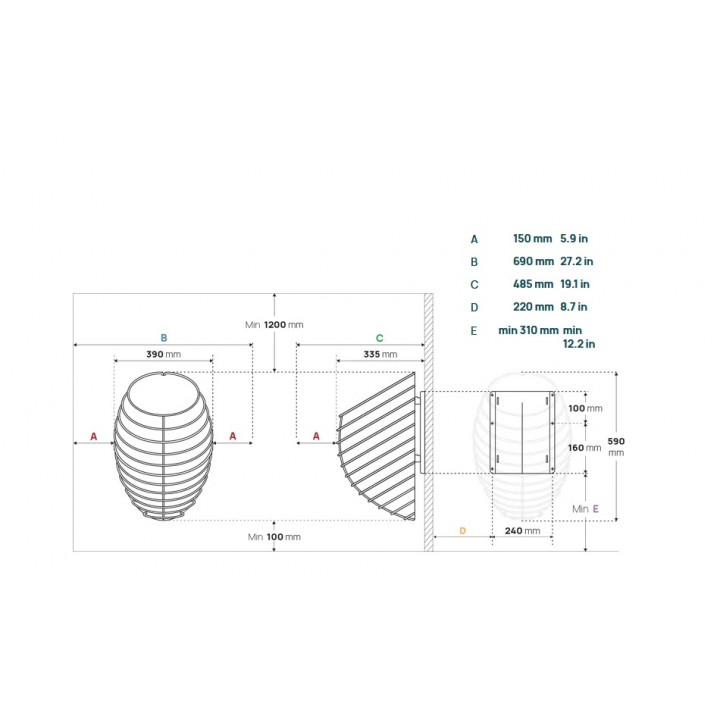 Elektriskā pirts krāsns - HUUM DROP, 4,5 kW